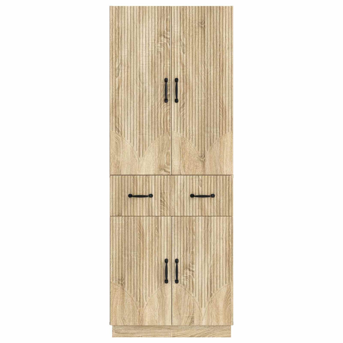 Cabinet Set 2 pcs Sonoma Oak Engineered Wood