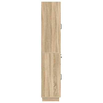 Cabinet Set 2 pcs Sonoma Oak Engineered Wood