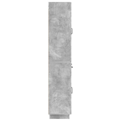 Cabinet Set 2 pcs Concrete Grey Engineered Wood