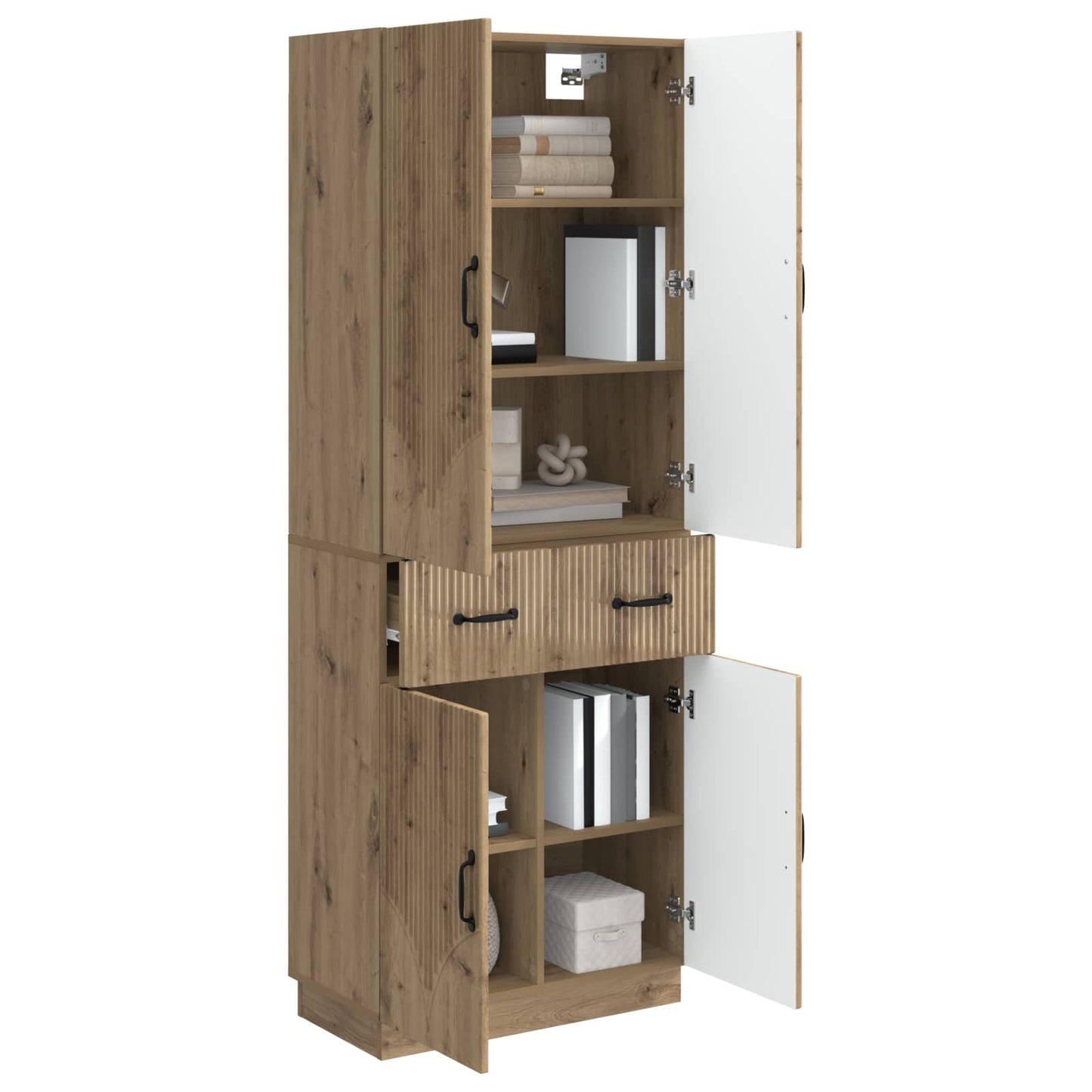 Cabinet Set 2 pcs Artisan Oak Engineered Wood