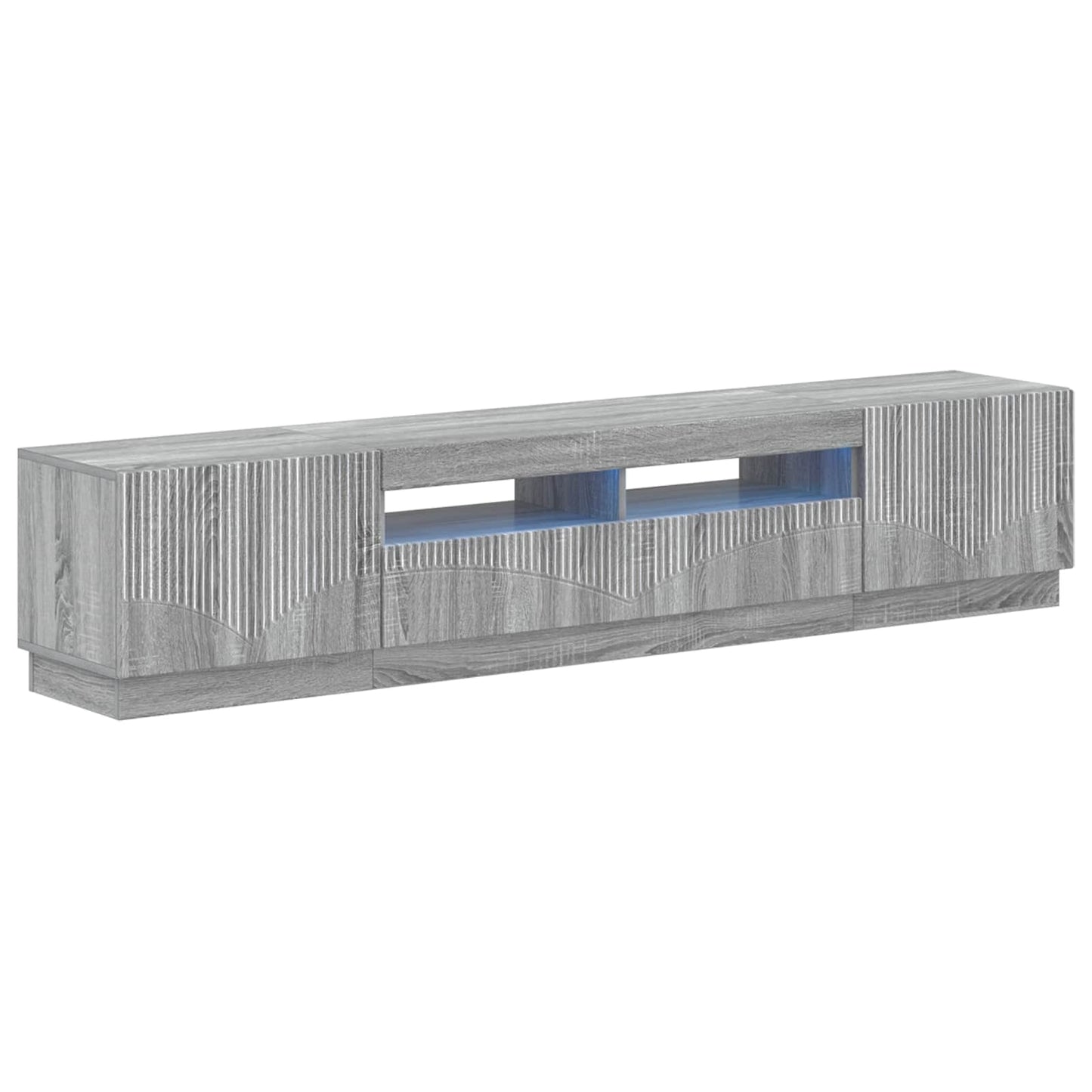 5 Piece LED TV Cabinet Grey Sonoma Engineered Wood