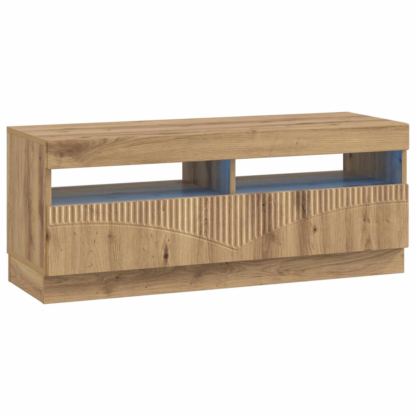 5 Piece LED TV Cabinet Artisan Oak Engineered Wood