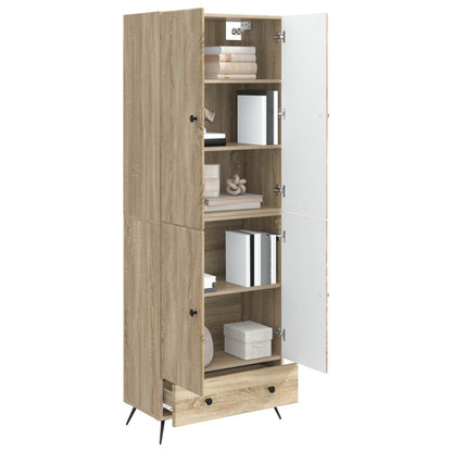 Cabinet Set 2 pcs Sonoma Oak Engineered Wood