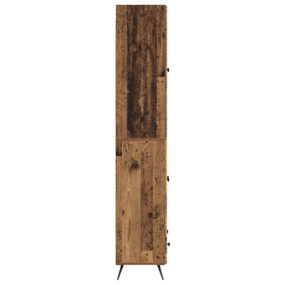 Cabinet Set 2 pcs Old Wood Engineered Wood