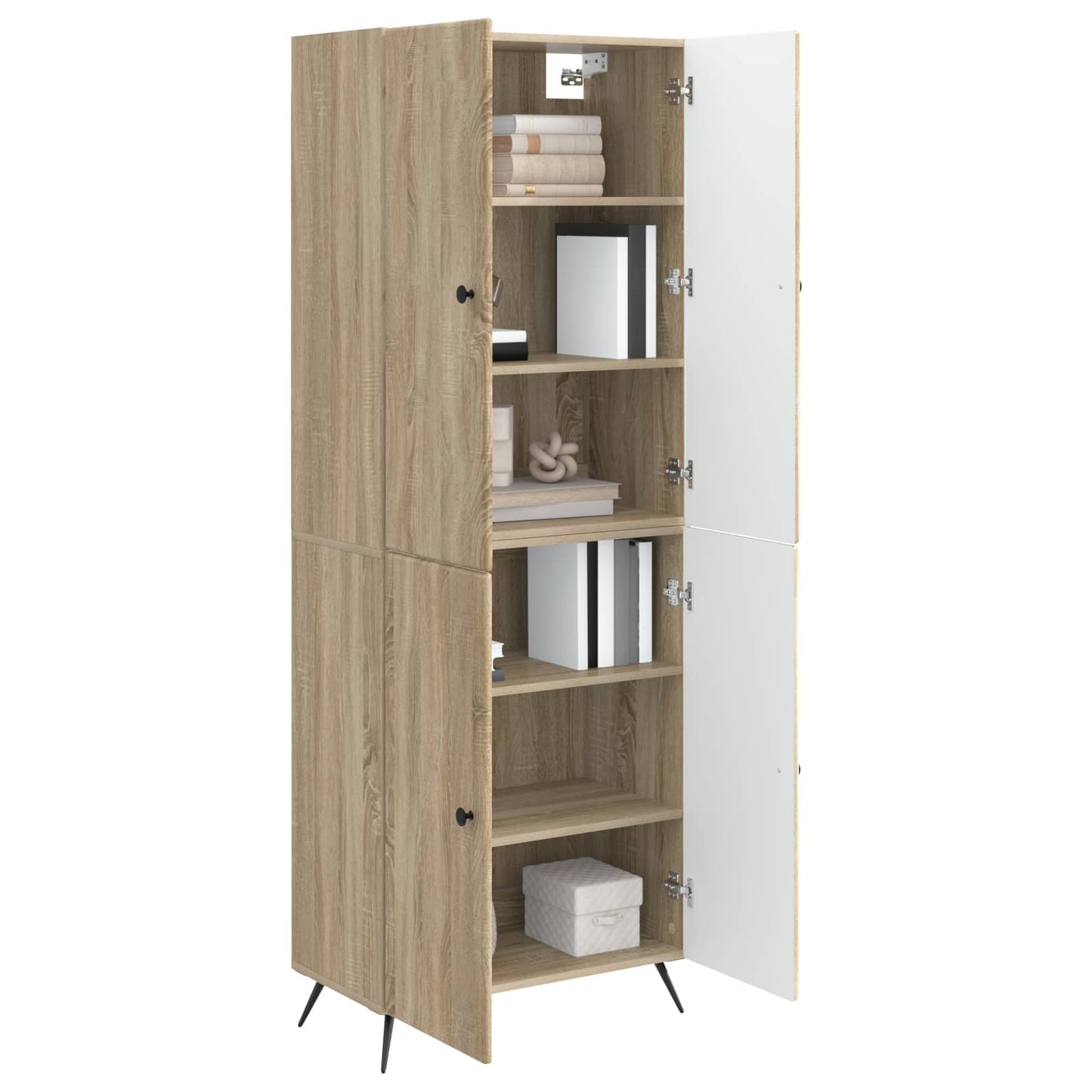 Cabinet Set 2 pcs Sonoma Oak Engineered Wood