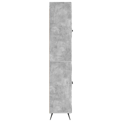 Cabinet Set 2 pcs Concrete Grey Engineered Wood