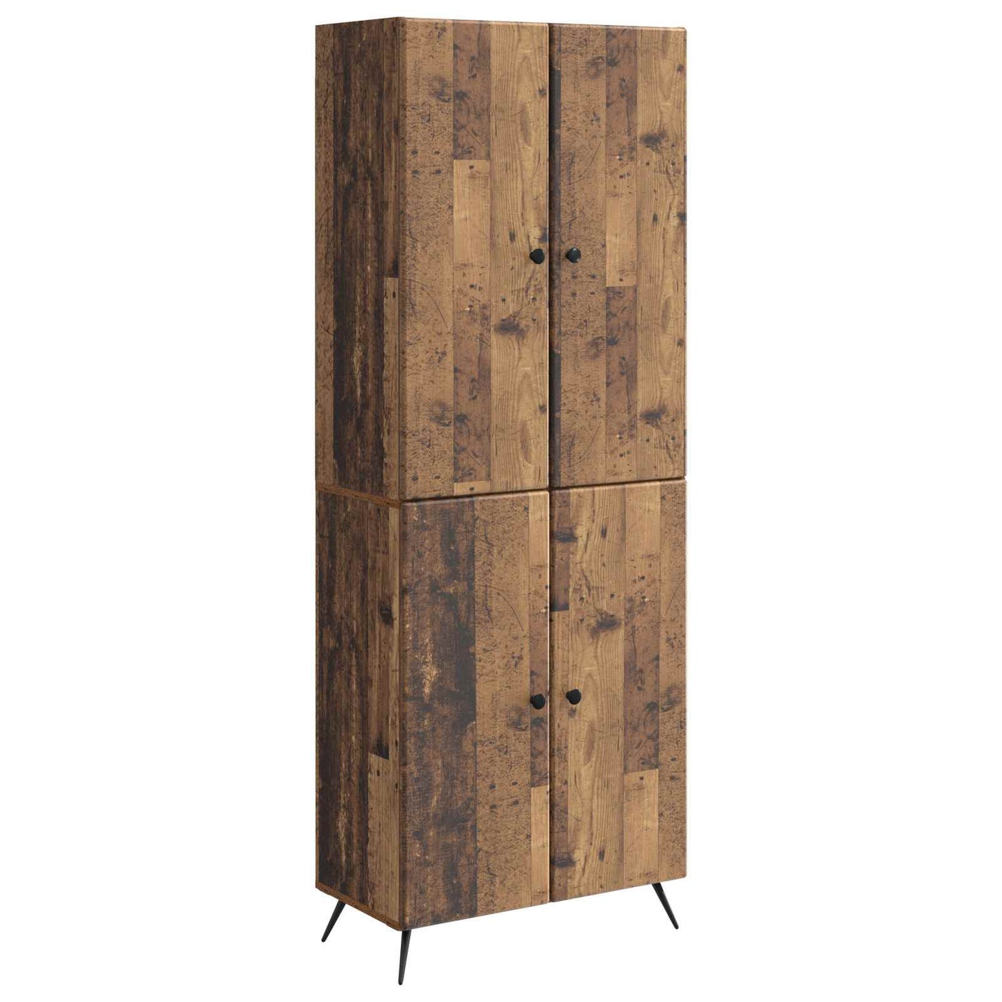 Cabinet Set 2 pcs Old Wood Engineered Wood