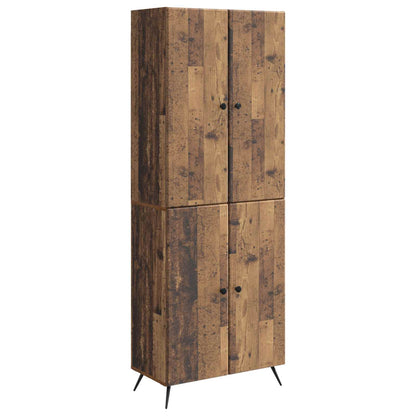 Cabinet Set 2 pcs Old Wood Engineered Wood