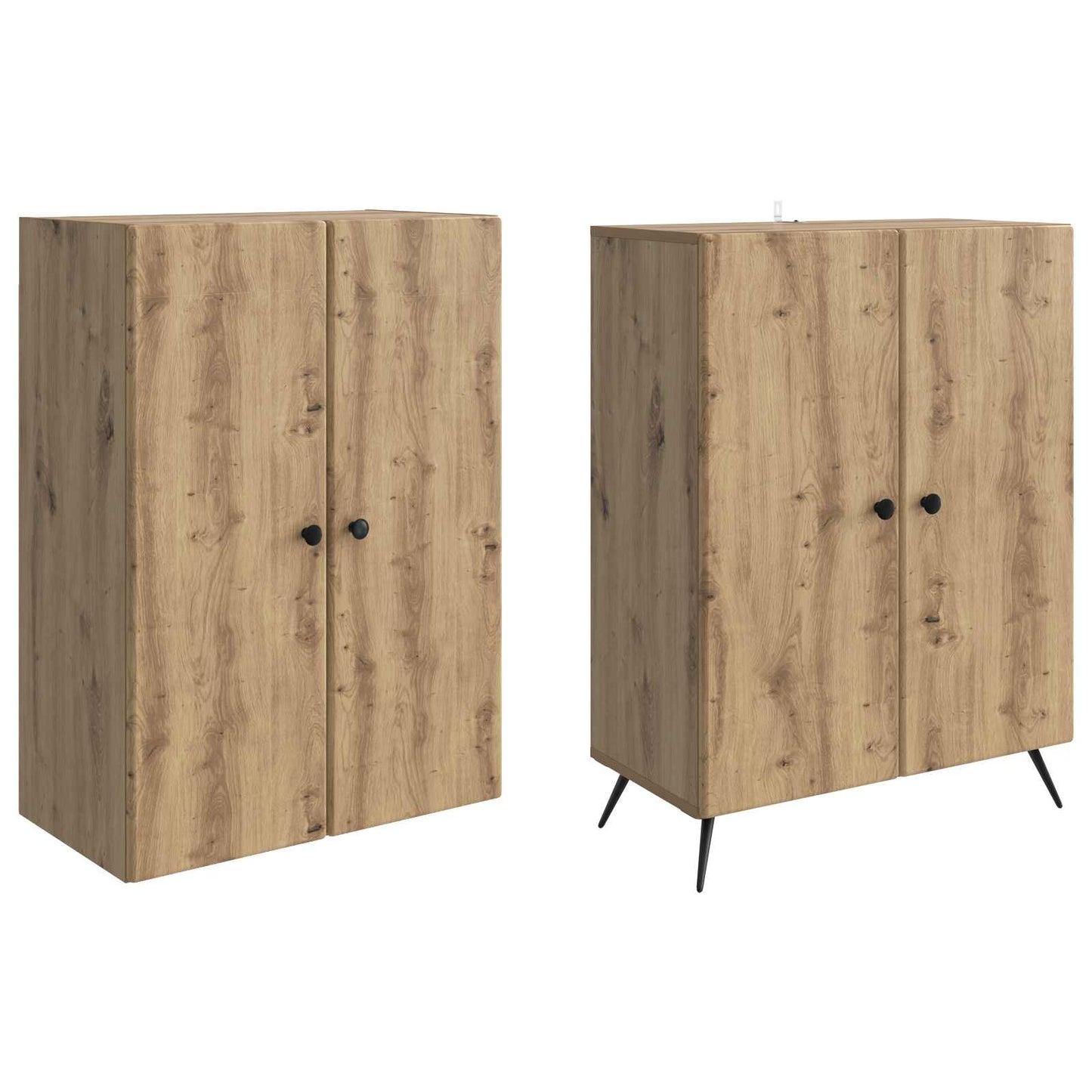 Cabinet Set 2 pcs Artisan Oak Engineered Wood
