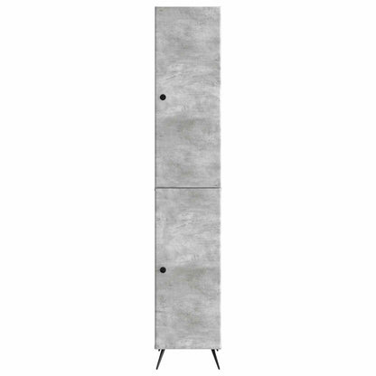 Cabinet Set 2 pcs Concrete Grey Engineered Wood