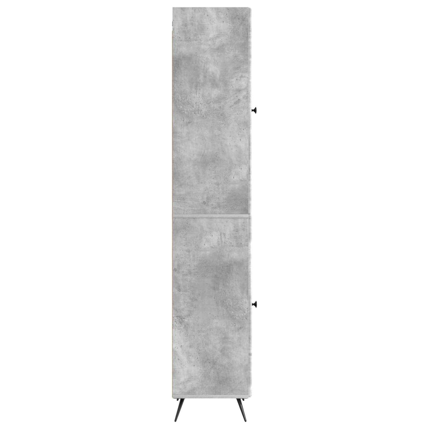 Cabinet Set 2 pcs Concrete Grey Engineered Wood