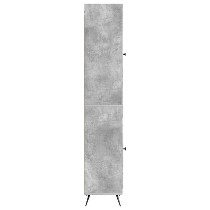 Cabinet Set 2 pcs Concrete Grey Engineered Wood