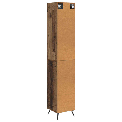 Cabinet Set 2 pcs Old Wood Engineered Wood
