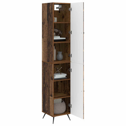 Cabinet Set 2 pcs Old Wood Engineered Wood