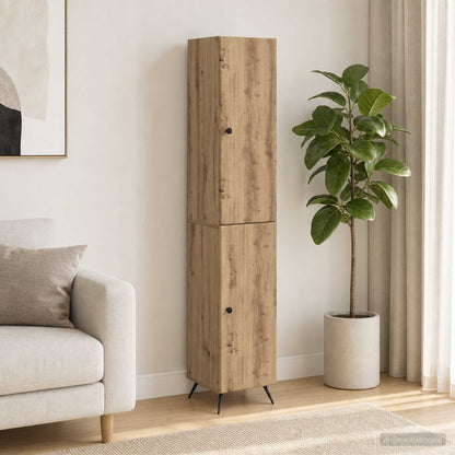 Cabinet Set 2 pcs Engineered Wood