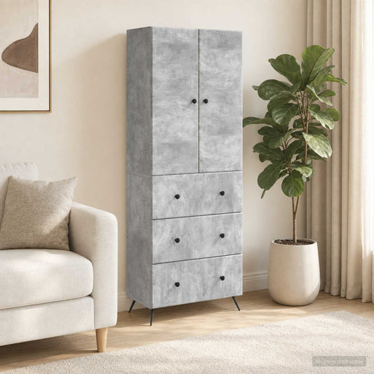Cabinet Set 2 pcs 66 x 34.5 x 90 cm Engineered Wood
