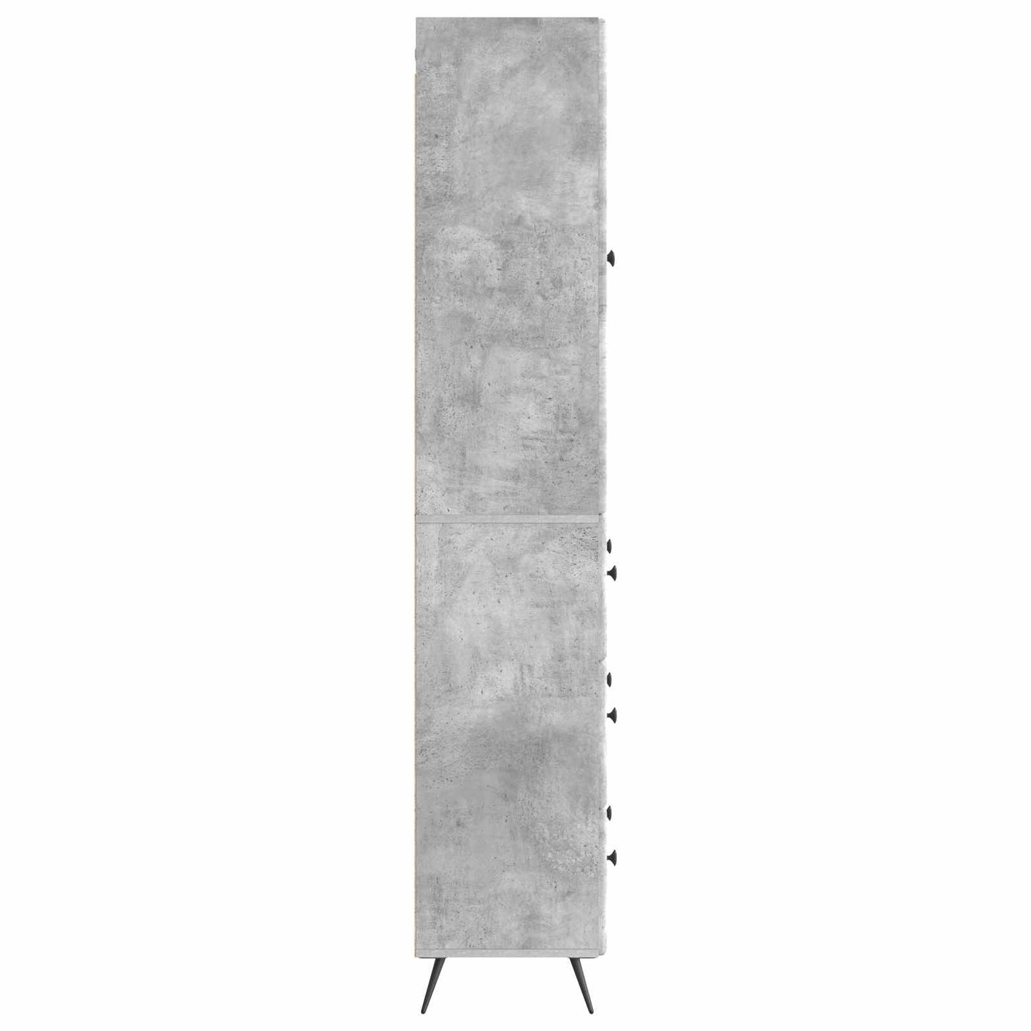 Cabinet Set 2 pcs Concrete Grey 66 x 34.5 x 90 cm