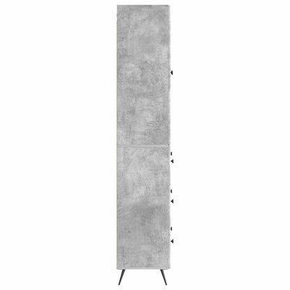 Cabinet Set 2 pcs Concrete Grey 66 x 34.5 x 90 cm