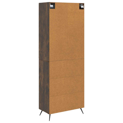 Cabinet Set 2 pcs Smoked Oak 66 x 34.5 x 90 cm Engineered Wood