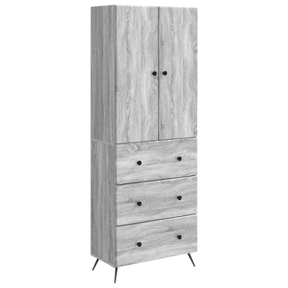 Cabinet Set 2 pcs Grey Sonoma 66 x 34.5 x 90 cm Engineered Wood