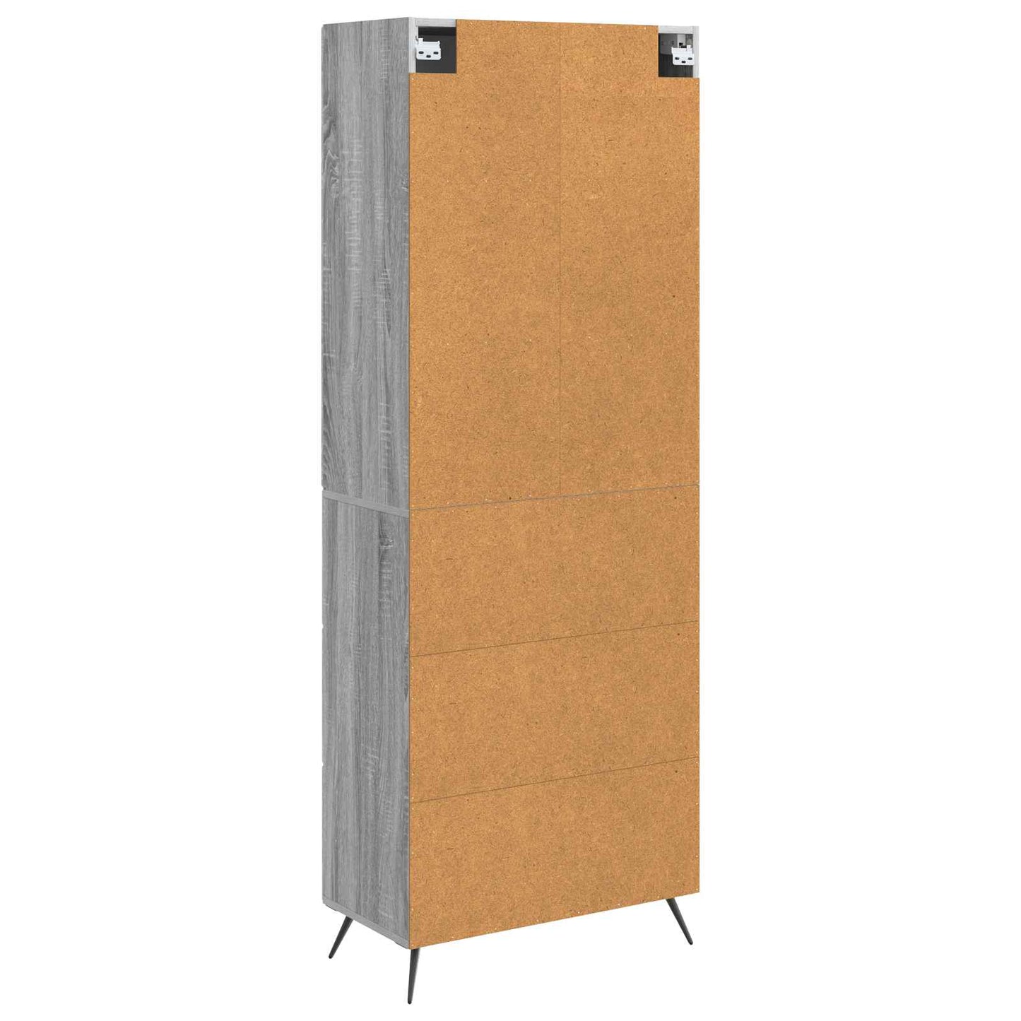Cabinet Set 2 pcs Grey Sonoma 66 x 34.5 x 90 cm Engineered Wood