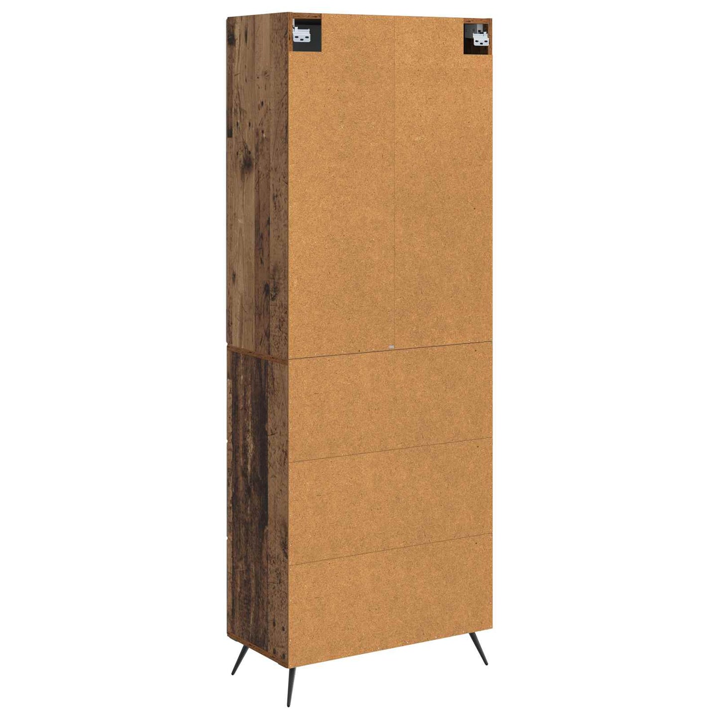 Cabinet Set 2 pcs Old Wood 66 x 34.5 x 90 cm Engineered Wood