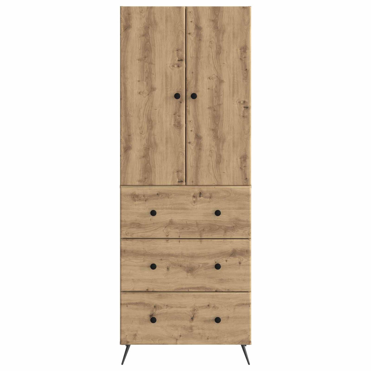 Cabinet Set 2 pcs Artisan Oak 66 x 34.5 x 90 cm Engineered Wood