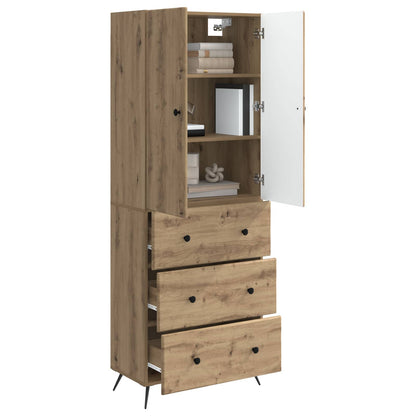Cabinet Set 2 pcs Artisan Oak 66 x 34.5 x 90 cm Engineered Wood