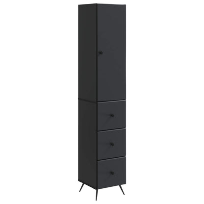 Cabinet Set 2 pcs Black 34.5 x 34.5 x 90 cm Engineered Wood