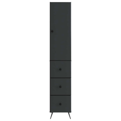 Cabinet Set 2 pcs Black 34.5 x 34.5 x 90 cm Engineered Wood