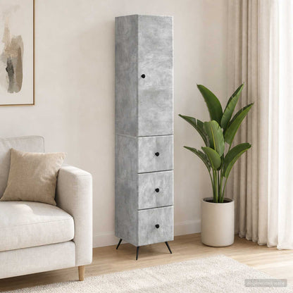 Cabinet Set 2 pcs 34.5 x 34.5 x 90 cm Engineered Wood