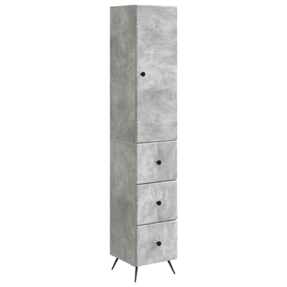 Cabinet Set 2 pcs Concrete Grey 34.5 x 34.5 x 90 cm