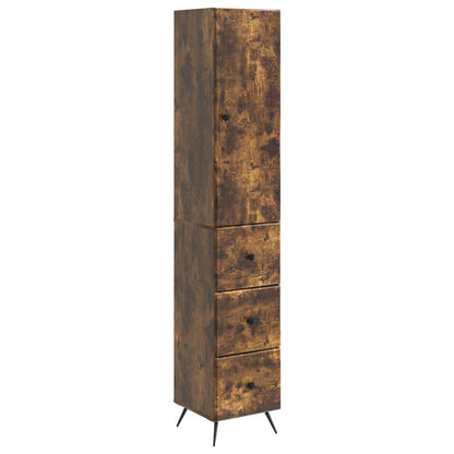 Cabinet Set 2 pcs Smoked Oak 34.5 x 34.5 x 90 cm
