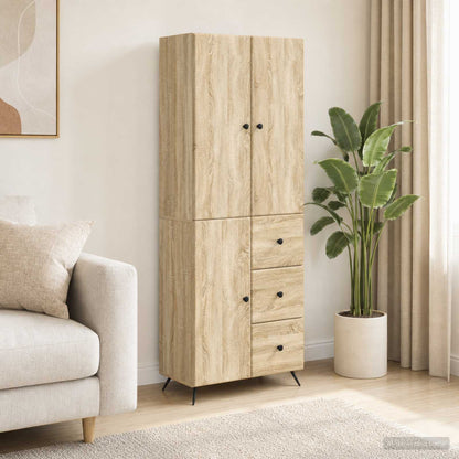 Cabinet Set 2 pcs Sonoma Oak Engineered Wood
