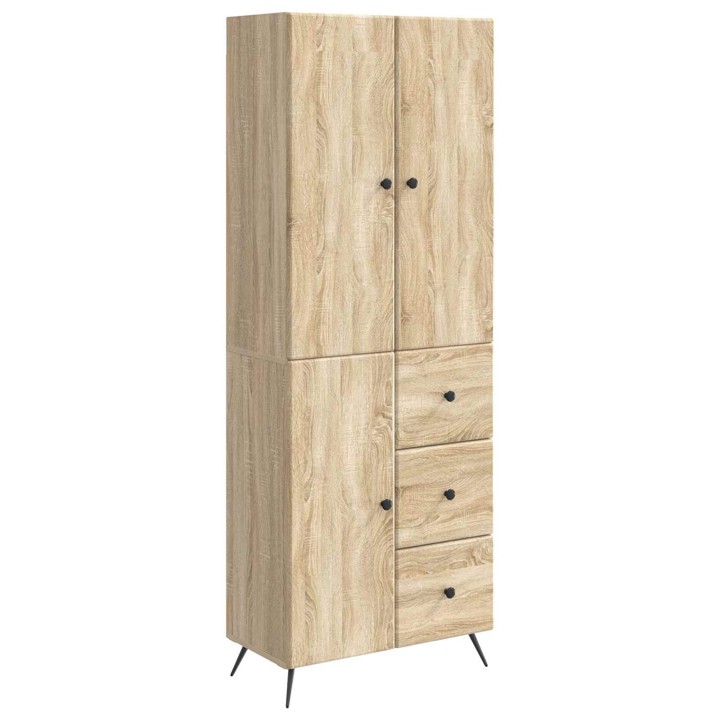 Cabinet Set 2 pcs Sonoma Oak Engineered Wood