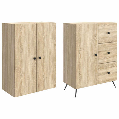 Cabinet Set 2 pcs Sonoma Oak Engineered Wood