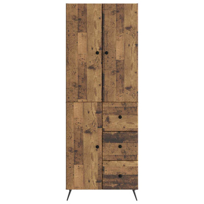 Cabinet Set 2 pcs Old Wood Engineered Wood