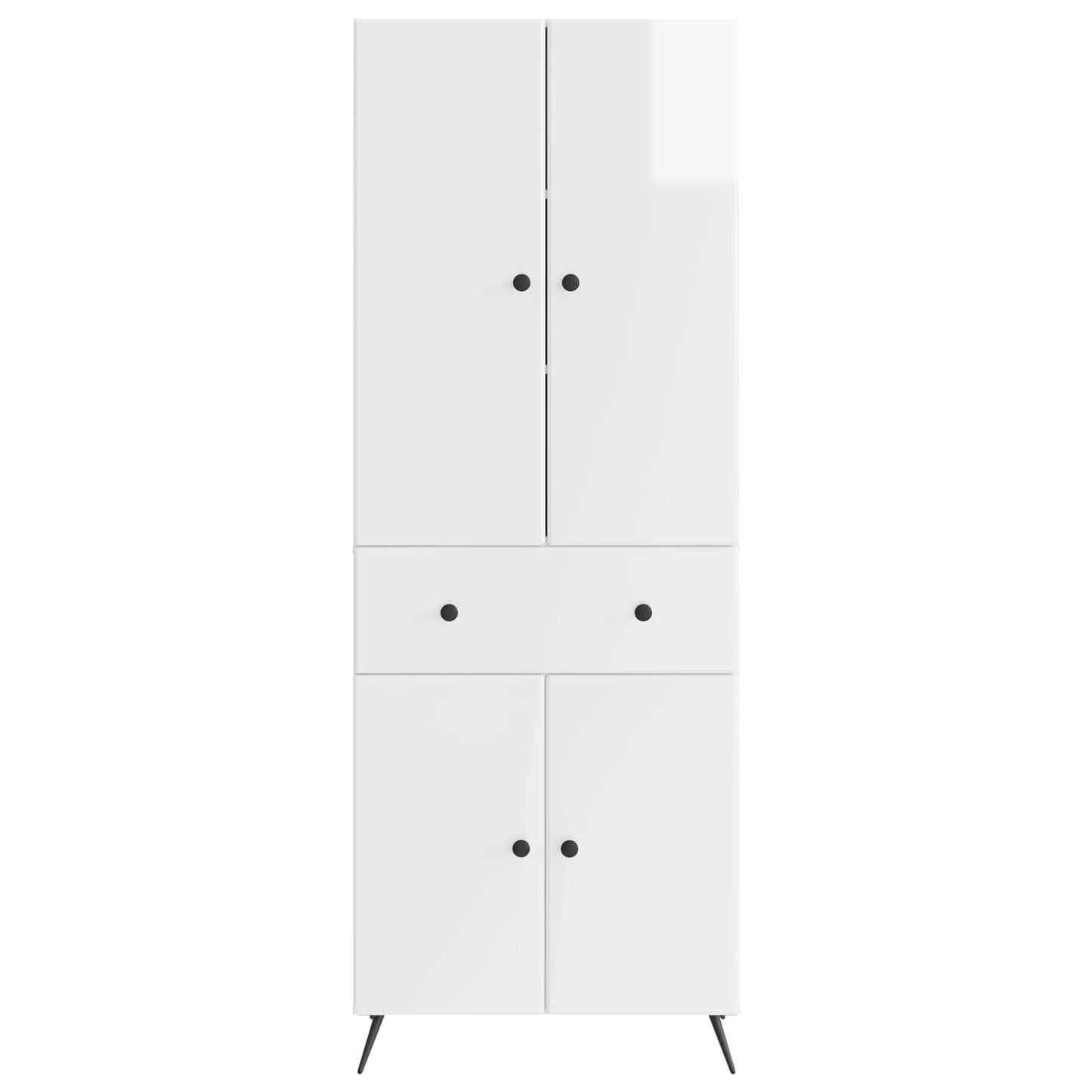 2 pcs High Gloss White