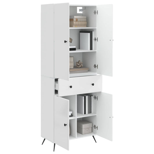 2 pcs High Gloss White