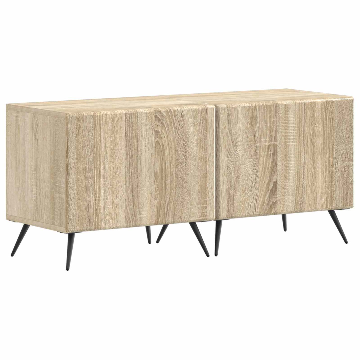 5 Piece LED TV Cabinet Sonoma Oak Engineered Wood