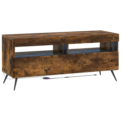 5 Piece LED TV Cabinet Smoked Oak Engineered Wood