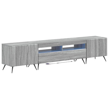 5 Piece LED TV Cabinet Grey Sonoma Engineered Wood