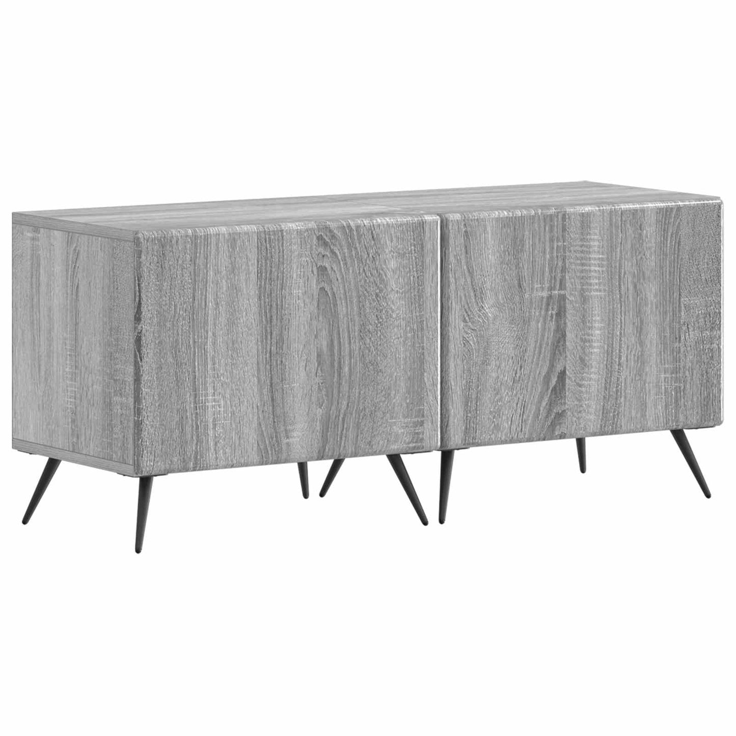 5 Piece LED TV Cabinet Grey Sonoma Engineered Wood