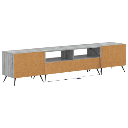 5 Piece LED TV Cabinet Grey Sonoma Engineered Wood