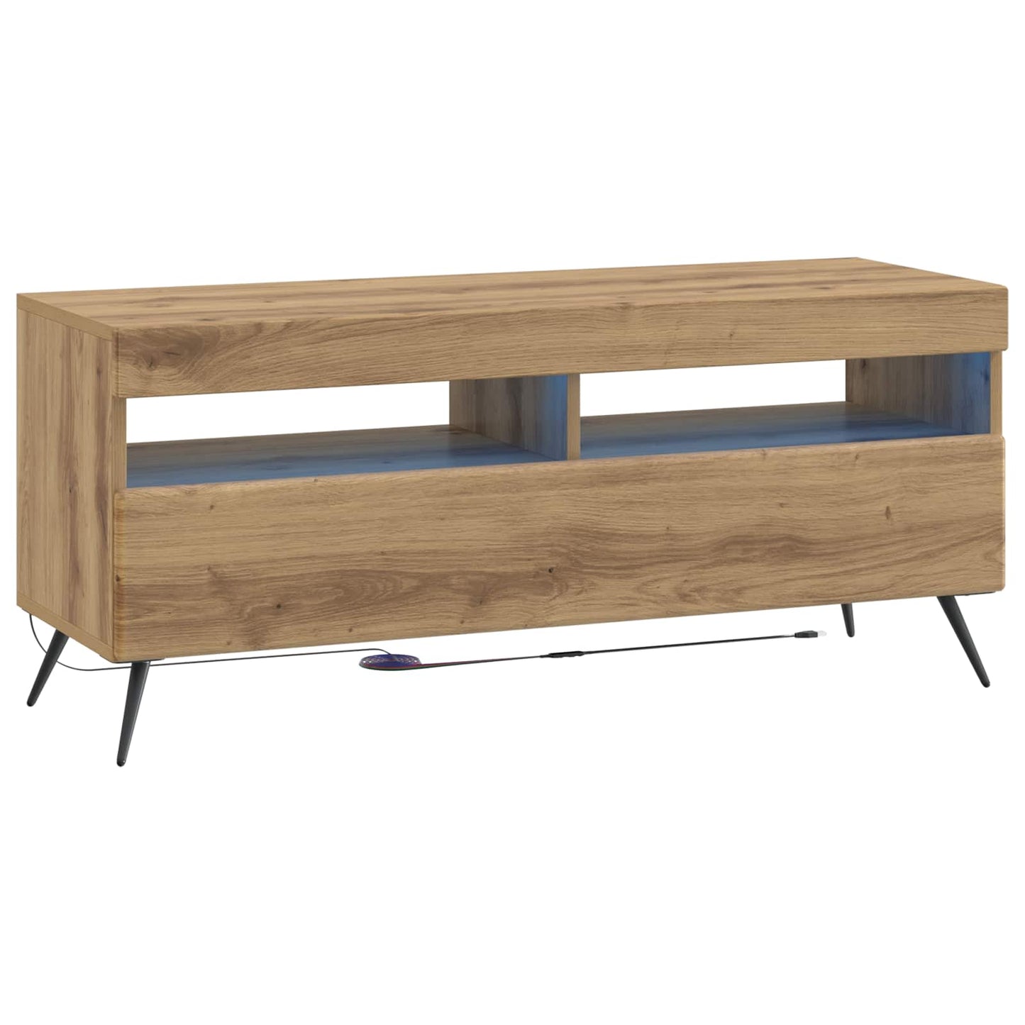 5 Piece LED TV Cabinet Artisan Oak Engineered Wood