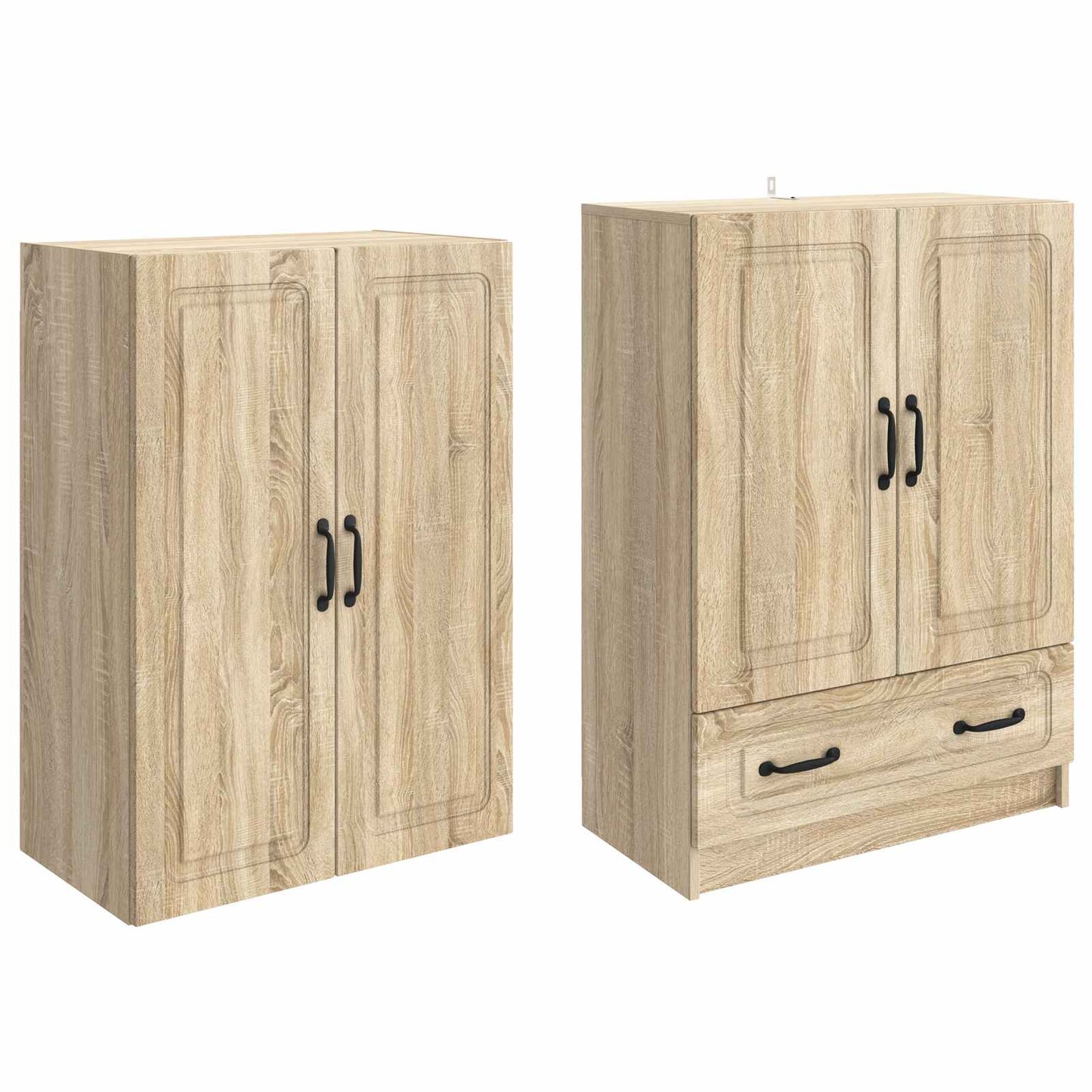 Cabinet Set 2 pcs Sonoma Oak Engineered Wood