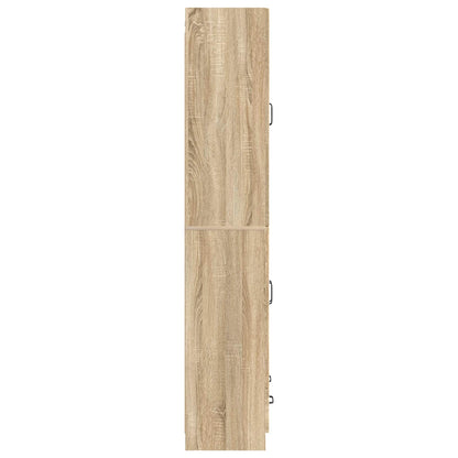Cabinet Set 2 pcs Sonoma Oak Engineered Wood