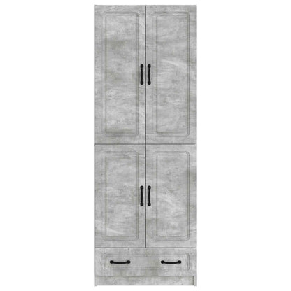 Cabinet Set 2 pcs Concrete Grey Engineered Wood