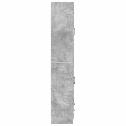Cabinet Set 2 pcs Concrete Grey Engineered Wood