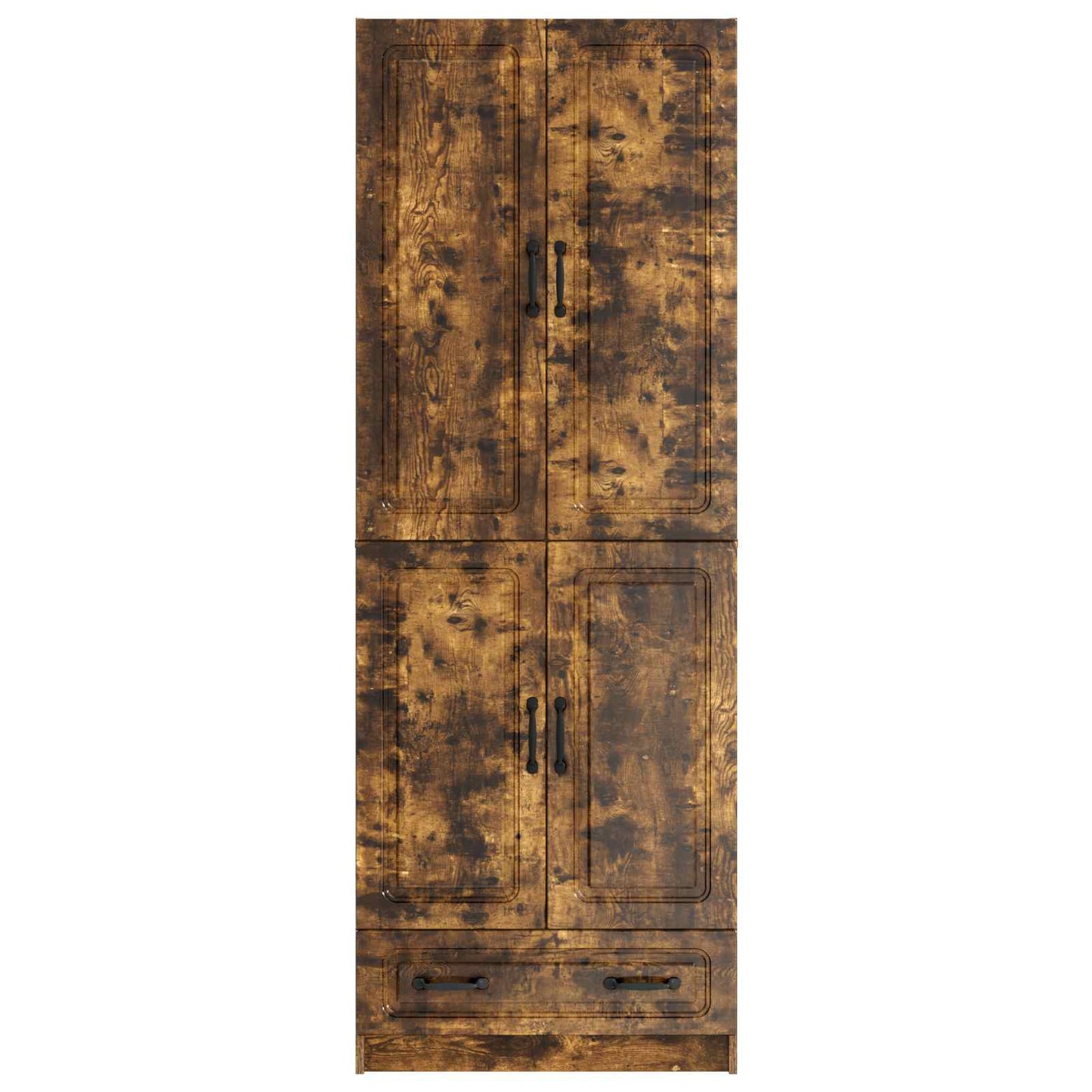 Cabinet Set 2 pcs Smoked Oak Engineered Wood